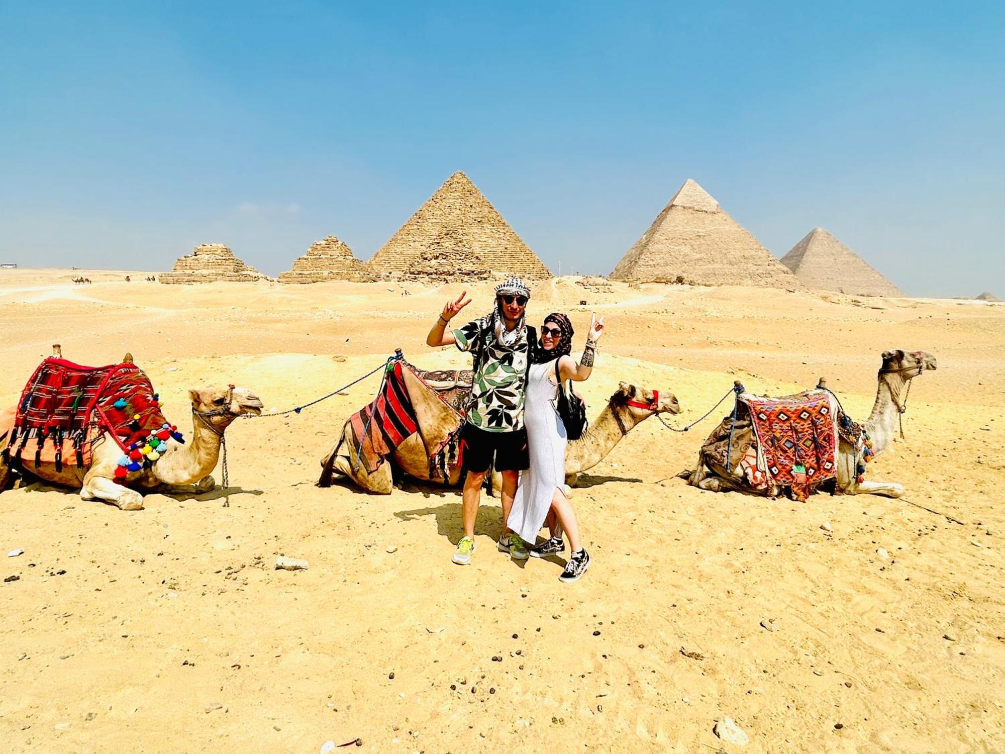 Global Pyramids View Inn Kafret el-Gabal Екстериор снимка